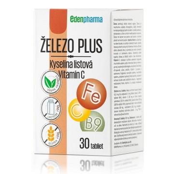 Edenpharma Železo Plus—30 tablet