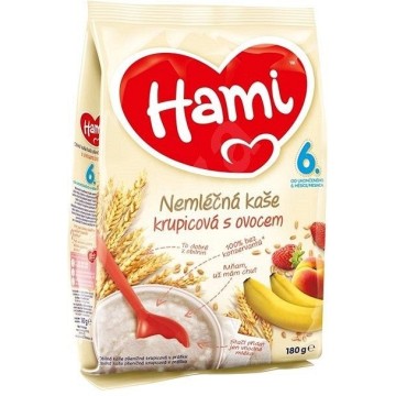 Hami kaše obilná krupicová s ovocem —180 g