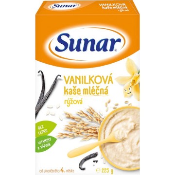 Sunar Vanilková kaše mléčná rýžová—225g