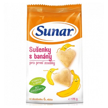 Sunar Sušenky s banány—175 g