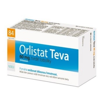 Orlistat Teva 60mg—84 tvrdých tobolek