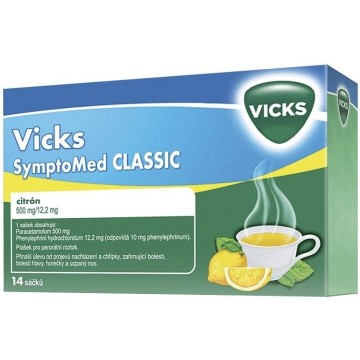 Vicks Symptomed Classic citrón 500 mg—14 sáčků