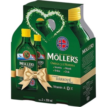 Mollers Omega 3 citron dárkové balení —2 x 250 ml