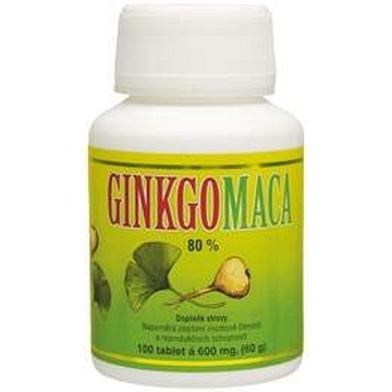 Ginkgo Maca bylinné tablety—10 ks