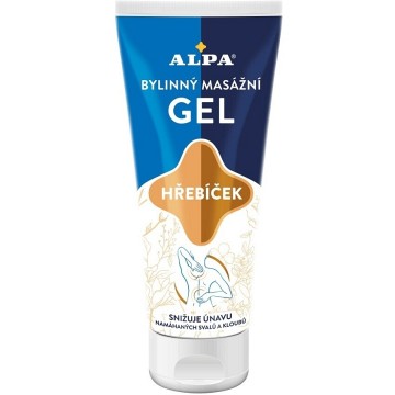 Alpa Bylinný masážní gel Hřebíček—100 ml