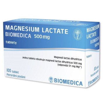 Biomedica Magnesium Lactate 500mg—100 tablet