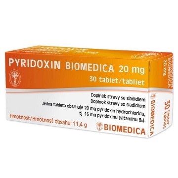 Pyridoxin Biomedica 20mg —30 tablet