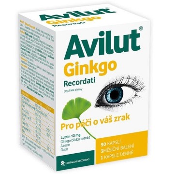 Avilut Ginkgo Recordati—90 kapslí