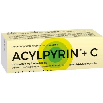 Acylpyrin + C—12 šumivých tablet