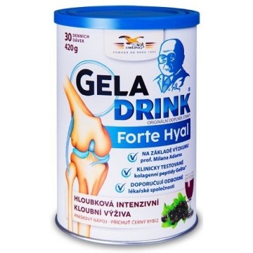 Geladrink FORTE HYAL černý rybíz—práškový nápoj 420 g