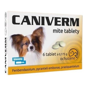 Caniverm A.U.V. 175 mg—6 tablet