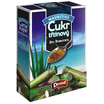 Třtinový cukr Dry Demera DRUID - krabička—400 g