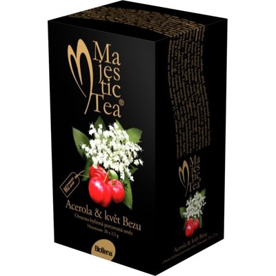 Čaj Biogena Majestic Tea Acerola & květ Bezu—20x2,5g