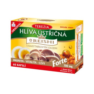 Terezia Hlíva ústřičná s REISHI FORTE—60 tobolek