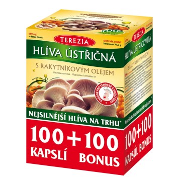 Terezia Hlíva ústřičná s rakyt.olejem—100+100 tobolek