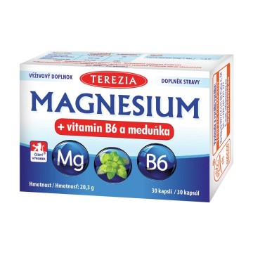 Terezia Magnesium+vitamin B6 a meduňka—30 tobolek