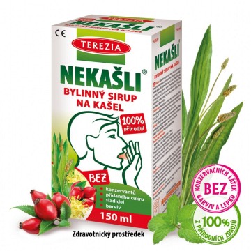 Terezia NEKAŠLI 100% přírodní bylinný sirup—150 ml