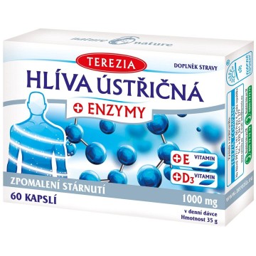 Terezia Hlíva ústřičná + enzymy—60 kapslí