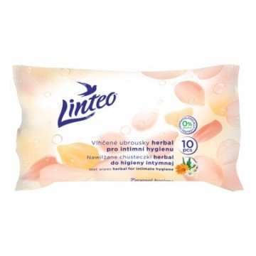 Ubrousky vlhčené Linteo Satin intimní—10 ks