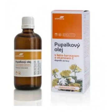 Aromatica Pupalkový olej s Beta-karotenem—S vitamínem E, BIO 100 ml