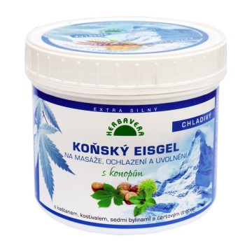 Herbavera  Koňský eisgel s konopím a mátou—500 ml