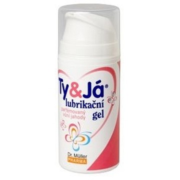 Lubrikač.gel Ty&Já parf.vůní jahody Dr.Mülle—100 ml