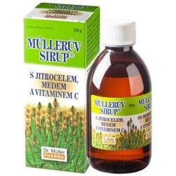 Müllerův Sirup s jitrocelem medem a vitamínem C—320 g