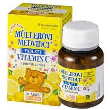 Müllerovi medvídci s vitamínem C Citron—45 tablet