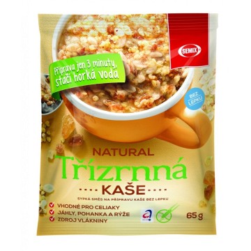 Kaše Třízrnná natural—65 g