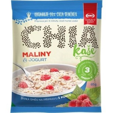 Chia kaše maliny a jogurt —65 g