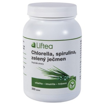 Liftea Chlorella/Spirulina/Zelený ječmen —250 tablet