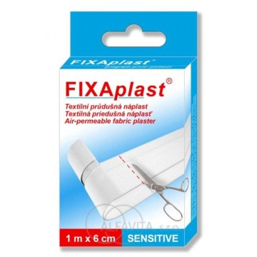 Náplast Fixaplast Sensitive neděl.s polšt.—1 m x 6 cm