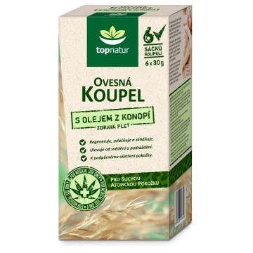 Topnatur Ovesná koupel s olejem z konopí—6x30g