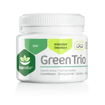 Topnatur Green Trio —Chlorella, Spirulina a Zelený ječmen, 180 tablet