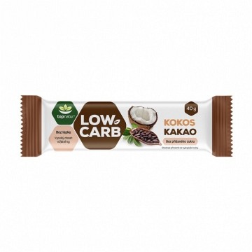 Topnatur Low Carb tyčinka kokos&kakao—40 g