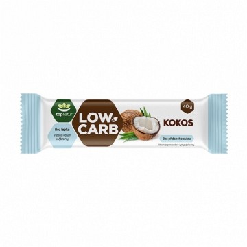 Topnatur Low Carb tyčinka kokos—40 g