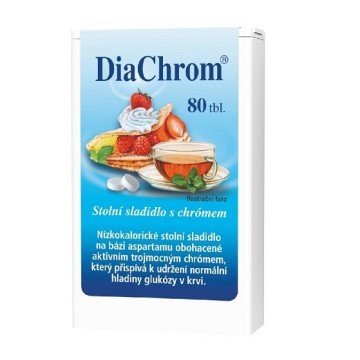 DiaChrom nízkokalorické sladidlo—80 tablet