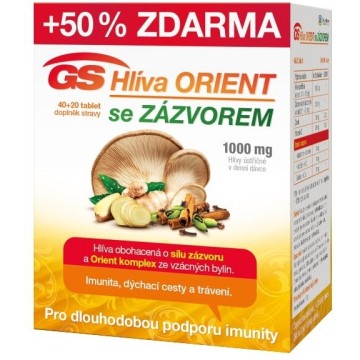 GS Hlíva Orient se zázvorem—40+20 tablet