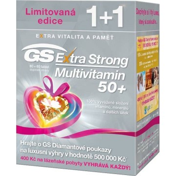 GS Extra Strong Multivitamín 50+ dárek 2017—60+60 tablet