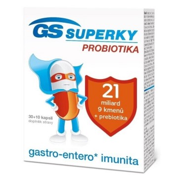 GS Superky probiotika—30 + 10 kapslí