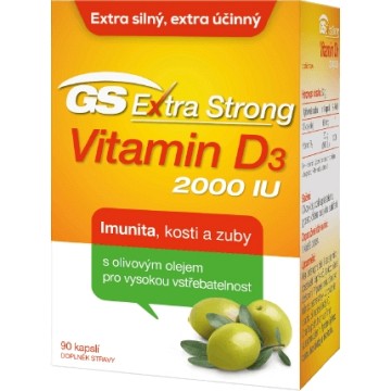 GS Extra Strong Vitamín D3 2000 IU—90 tobolek