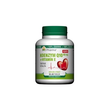 Koenzym Q10 Forte 60mg +Vitamín E—60+60 tobolek