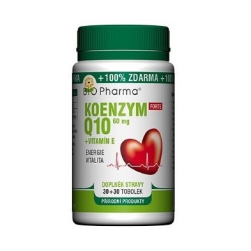 Koenzym Q10 Forte 60mg +Vitamín E—30+30 tobolek