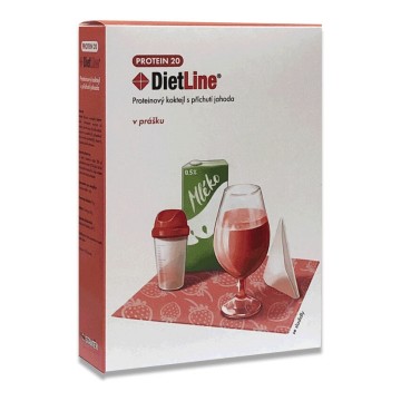 DietLine Protein 20 Koktejl Jahoda —3 sáčky