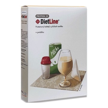 DietLine Protein 20 Koktejl Vanilka —3 sáčky