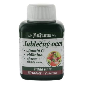 MedPharma Jablečný ocet+vlák.+vit.C+chrom—67 tablet