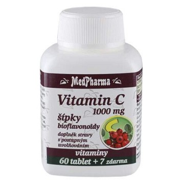 MedPharma Vitamín C 1000mg s šípky—67 tablet