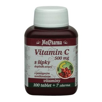 MedPharma Vitamín C 500mg s šípky—107 tablet