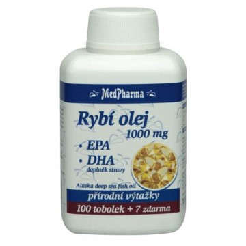 MedPharma Rybí olej 1000mg+EPA+DHA—107 tablet