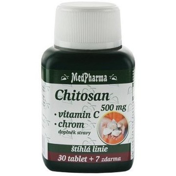 MedPharma Chitosan 500mg+vit.C+chrom—37 tablet